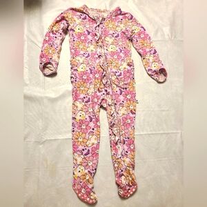 Bums & Roses bamboo footie 12-18 Months